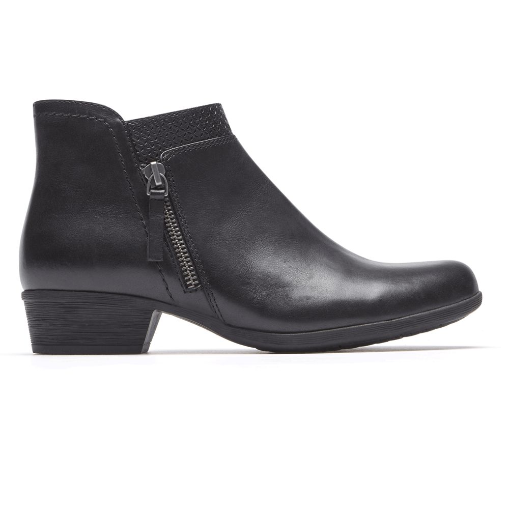 Rockport Canada Carly - Womens Booties Black (WNU245908)